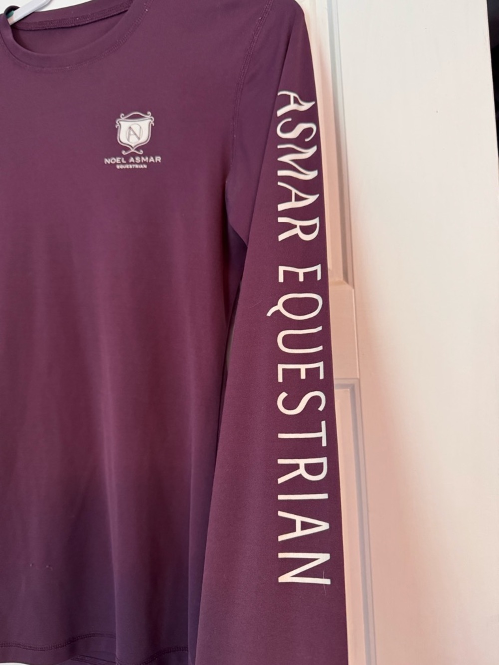 Noel Asmar Plum Equestrian Logo Top